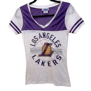 NBA Women’s Lakers Jersey Tissue Short Sleeve Tee Size S
